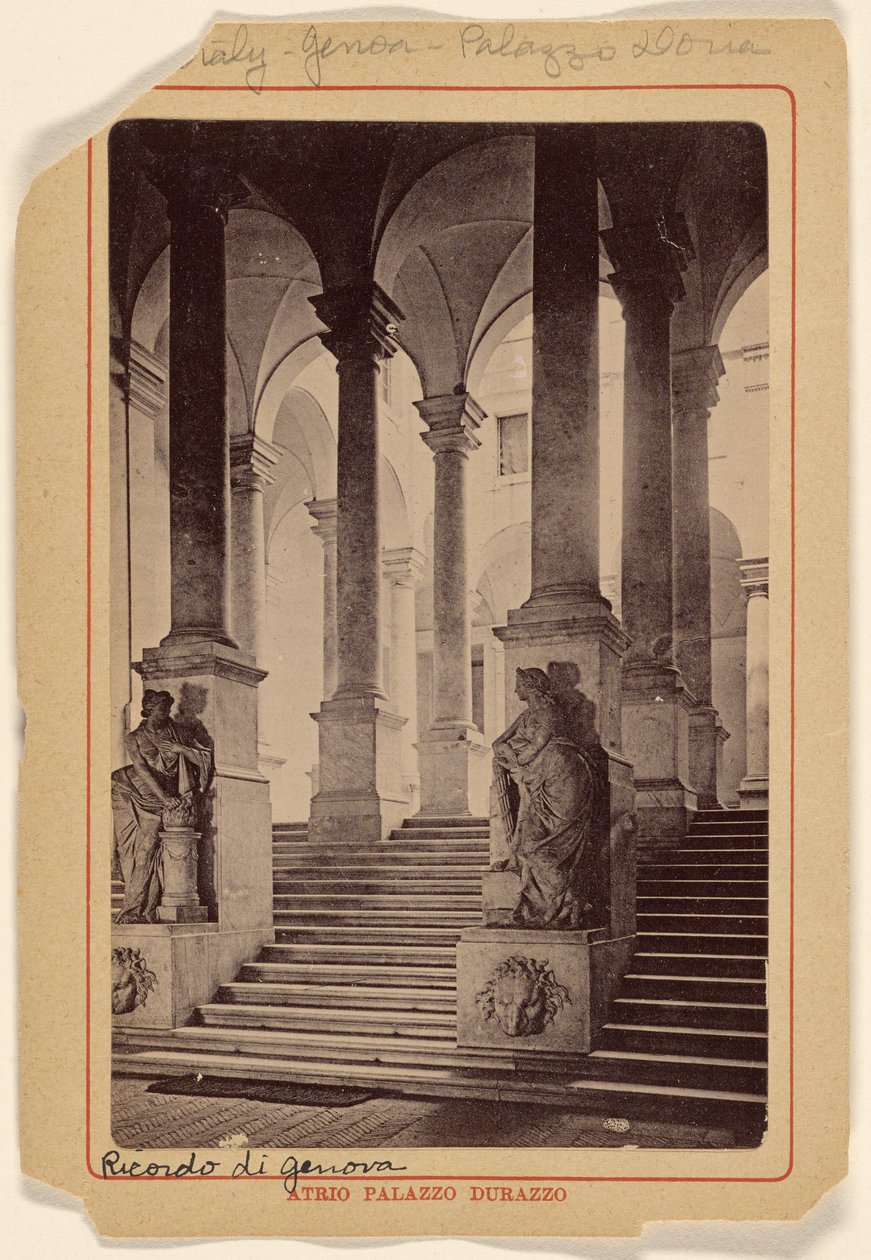 Atrio Palazzo Durazzo [i Genua, Italien]. av Unknown artist