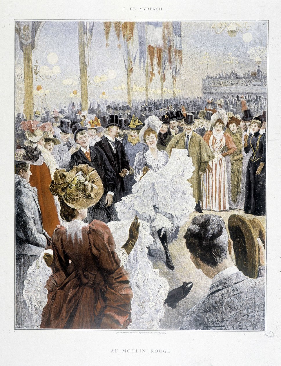 Bal på Moulin Rouge - i "Paris Illustré" av Unknown artist