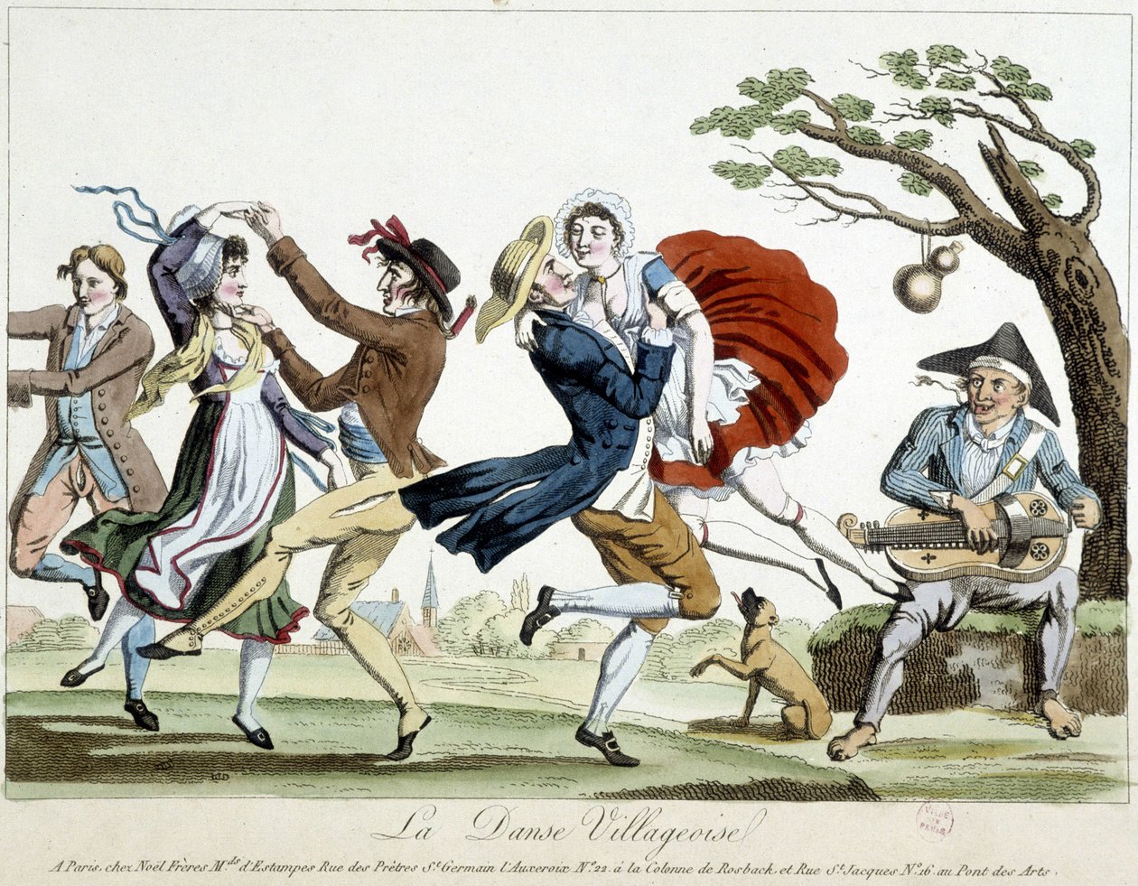 Bal: bydans - a.n.d., sent 1700-tal, Carnavalet. av Unknown artist