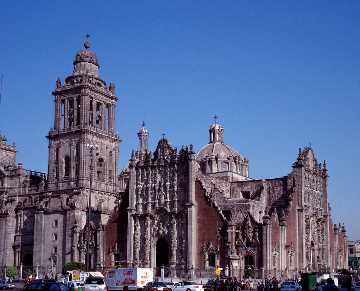 Barockkonst: utsikt över Metropolitan Cathedral of Mexico City. 1700-talets Mexiko. av Unknown artist