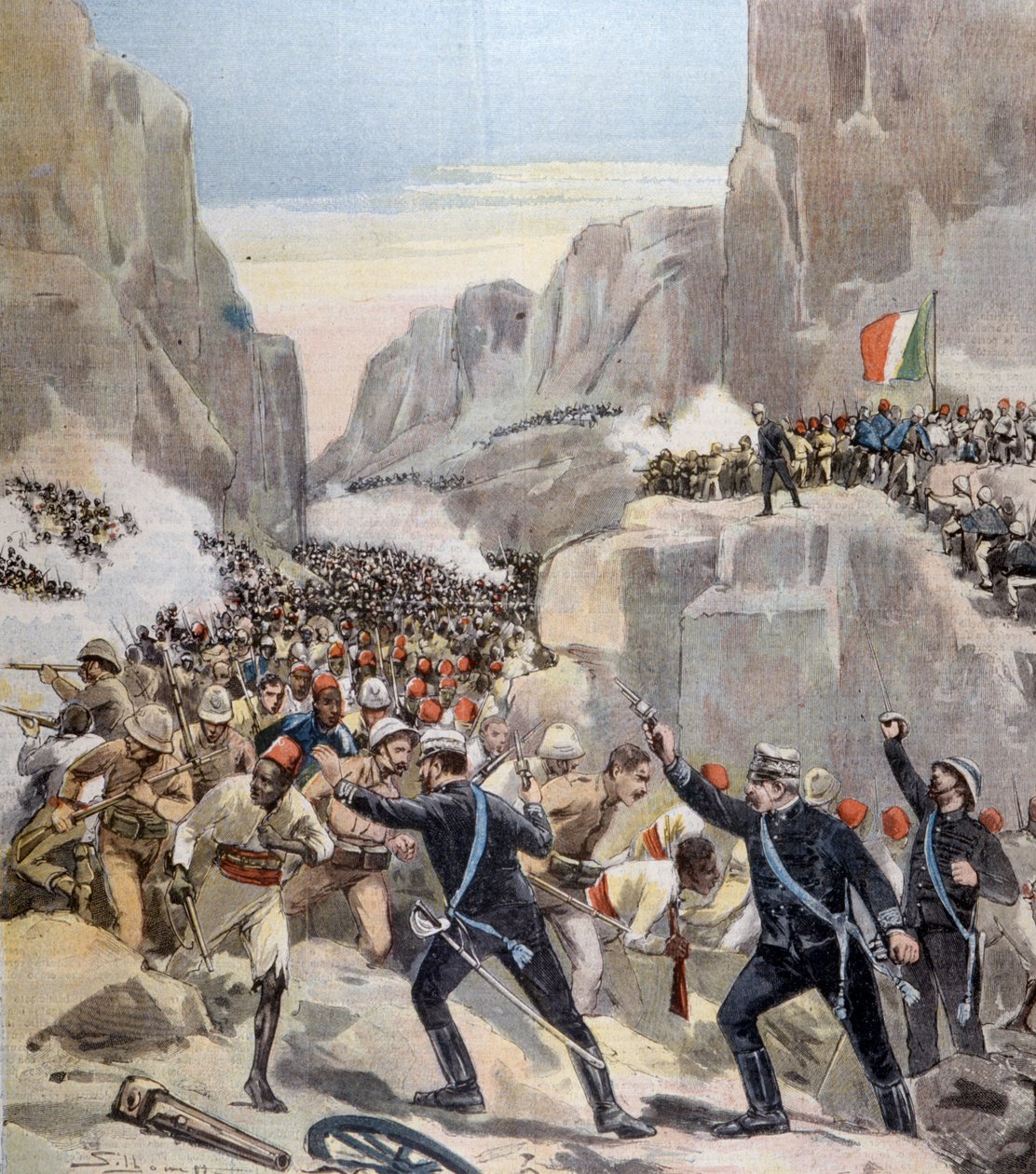 Slaget vid Abba Karima (Adoua, Etiopien) mellan Etiopien och Italien av Unknown artist