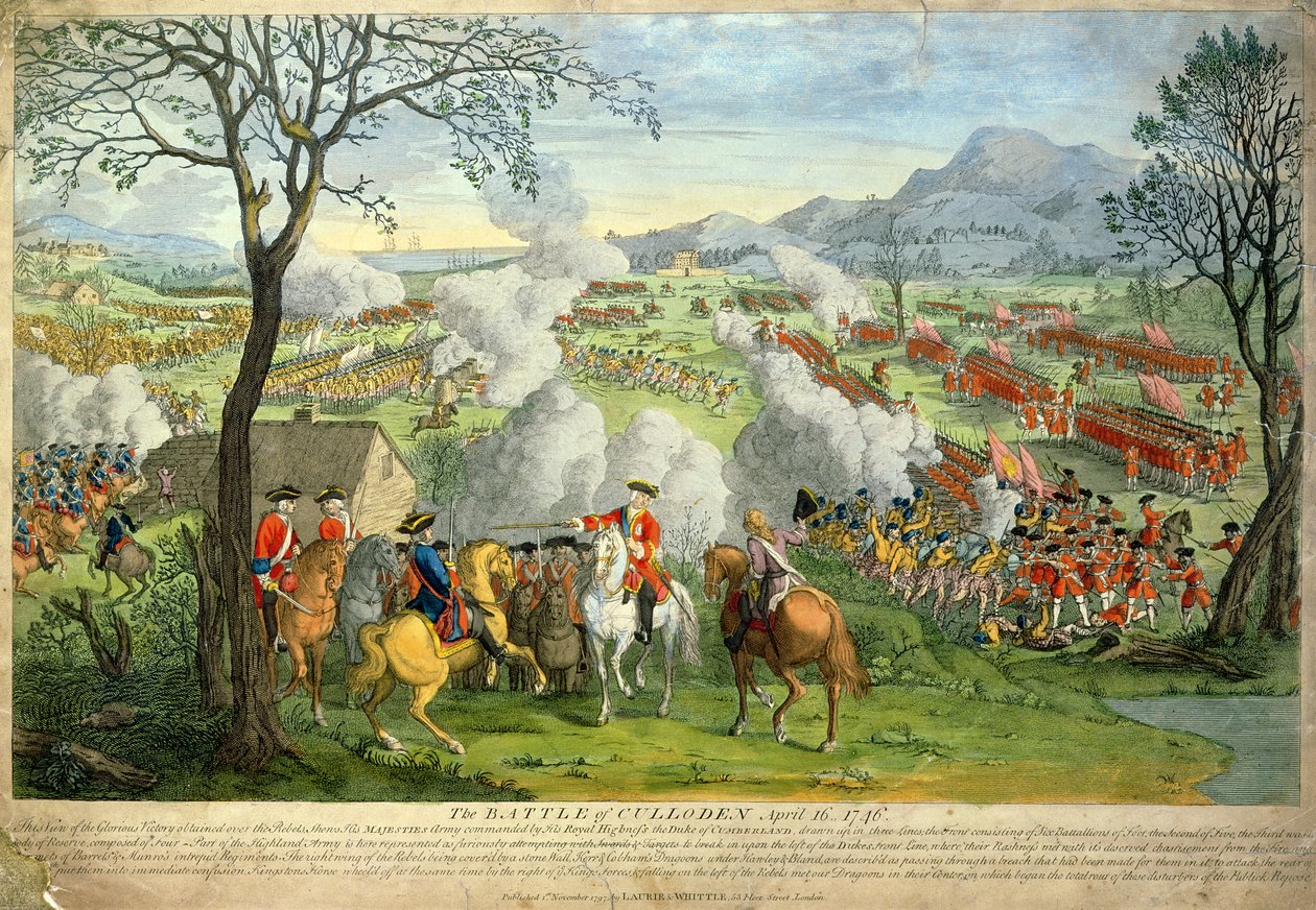 Slaget vid Culloden av Unknown artist