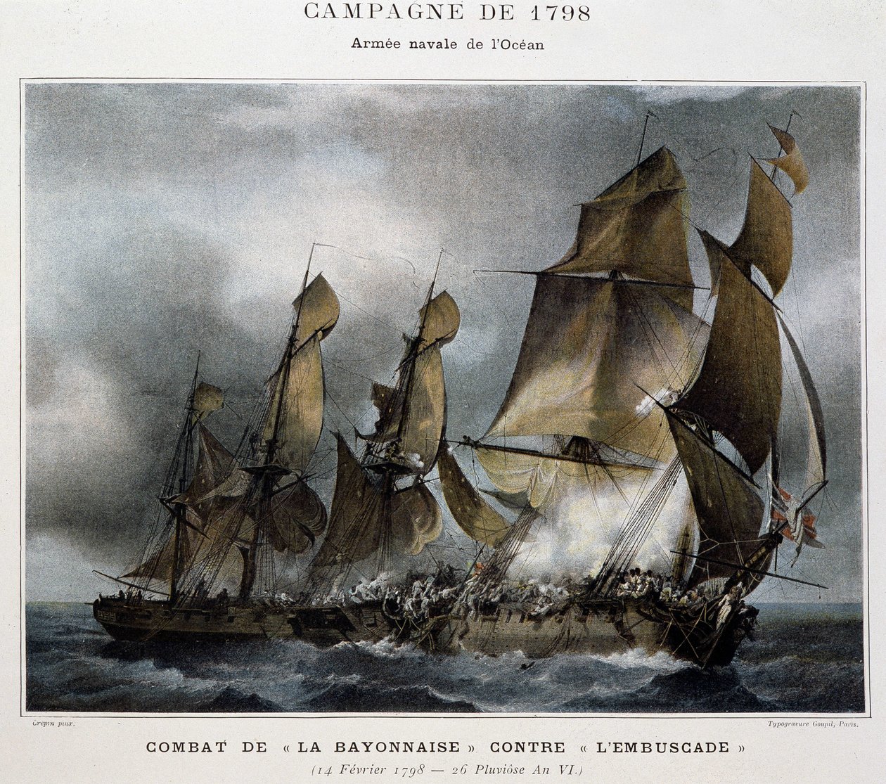 Slaget om "" Bayonnaise" mot "" bakhållet""" av Unknown artist