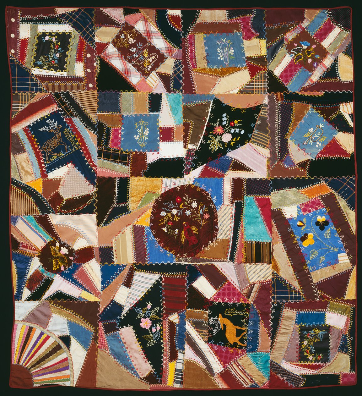 Sängöverdrag (Crazy Quilt) av Unknown artist