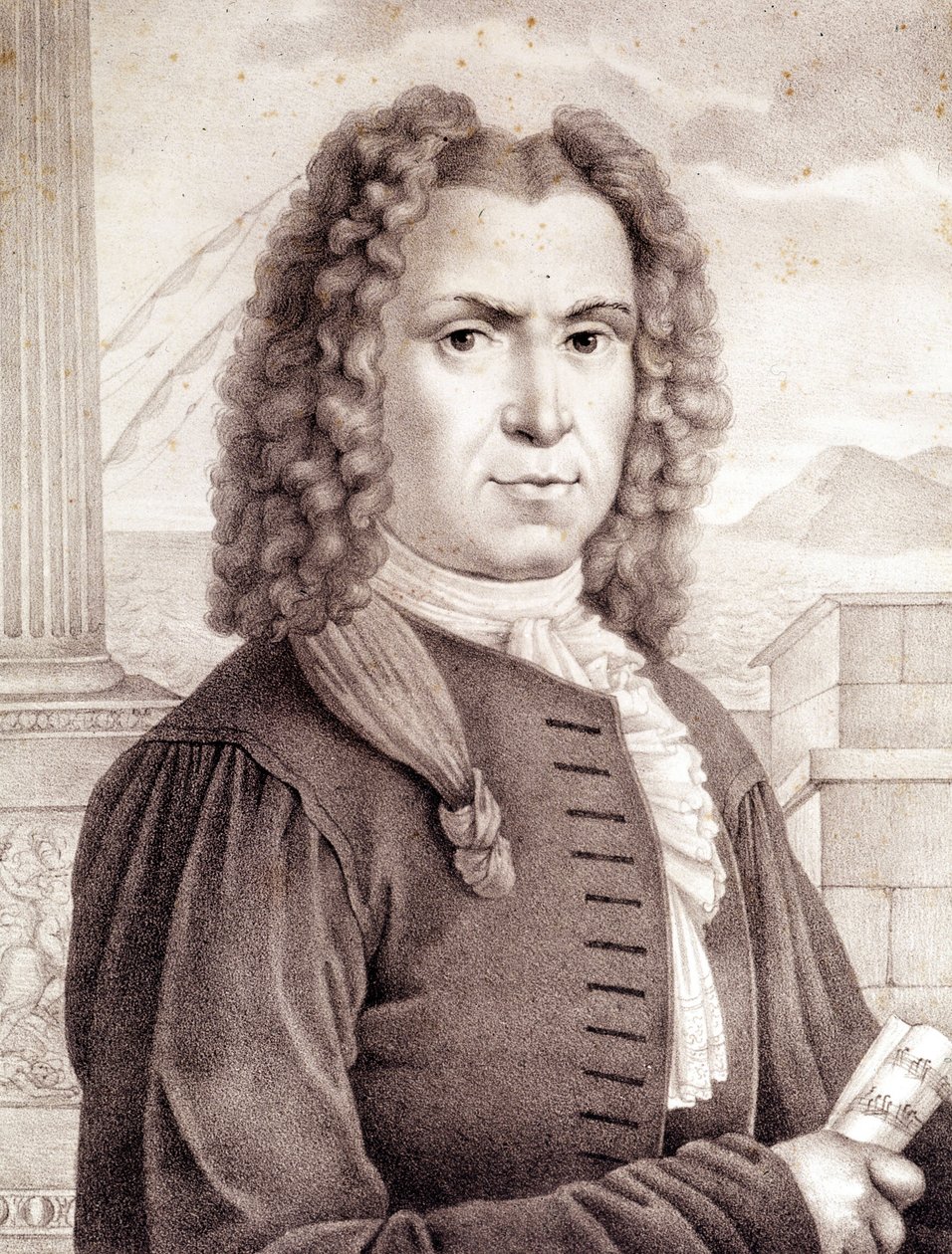 Benedetto Marcello (1686-1739), italiensk kompositör. av Unknown artist