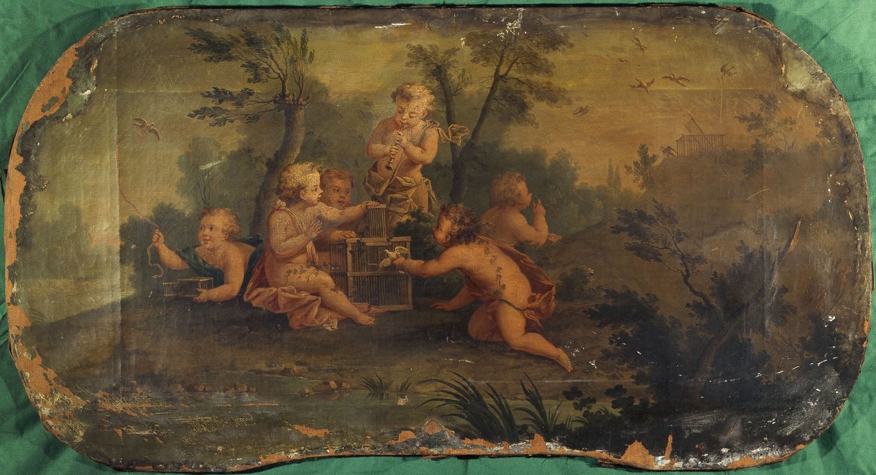 Fågelbarn eller vår, mellan 1701 och 1800 (olja på duk) av Unknown artist