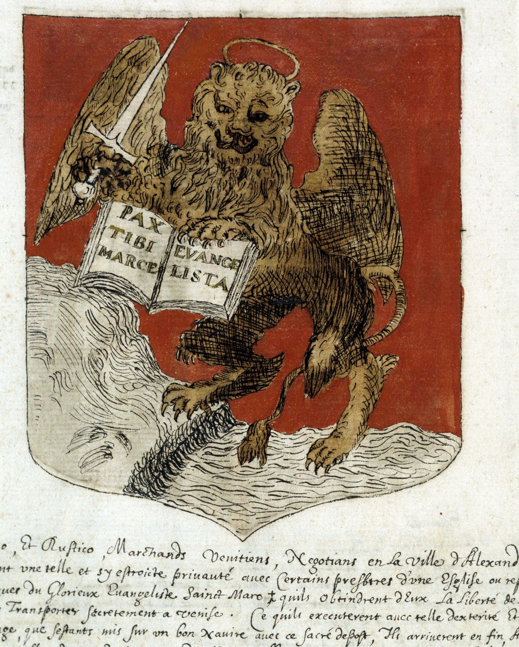 Blazon av "Republiken Venedig". sd. 1800-talet. av Unknown artist