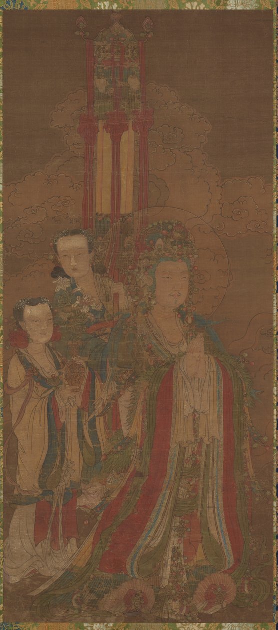 Bodhisattva och skötare av Unknown artist