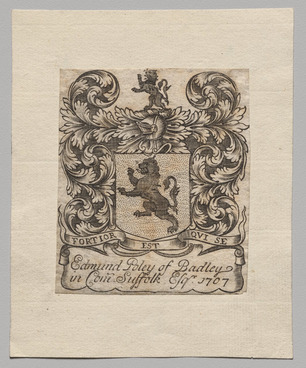 Bokskylt: Edmund Poley från Badley av Unknown artist