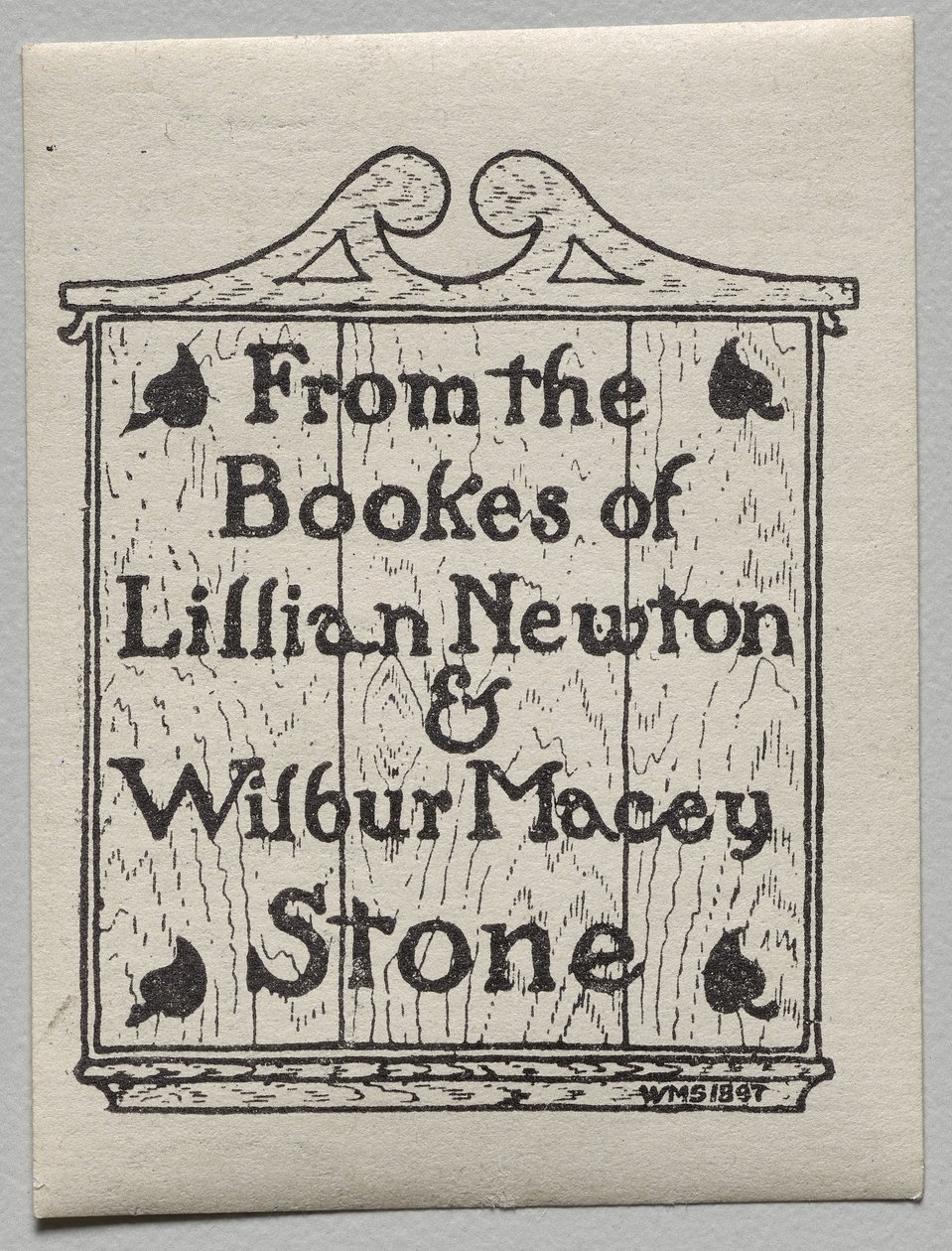 Bokskylt: Lillian Newton och Wilbur Macey Stone av Unknown artist