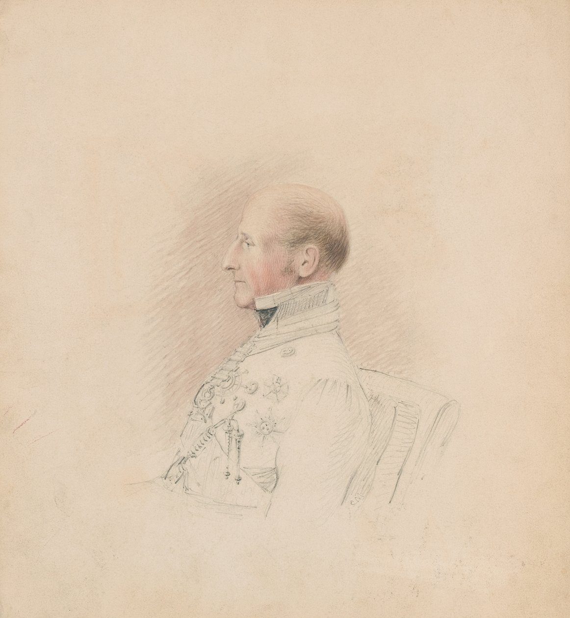 Brigadgeneral Sir Galbraith Lowry Cole (1772-1842), ca 1835 (penna och akvarell) av Unknown artist