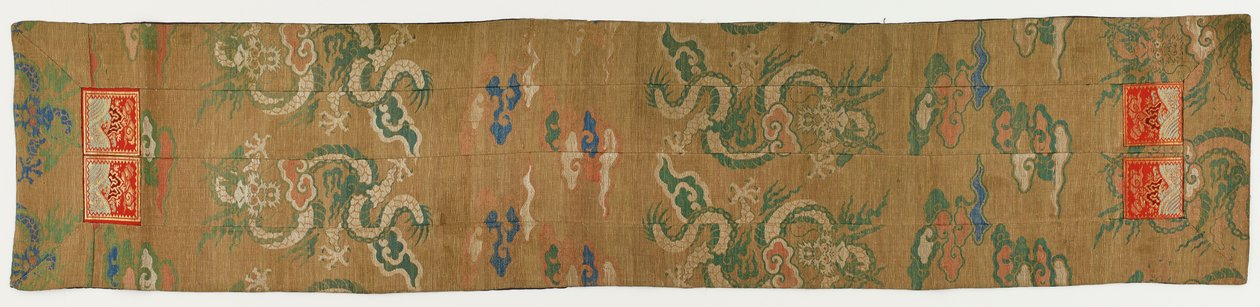Brokad, siden. Buddhistisk munkstol (ohi 被) av Unknown artist