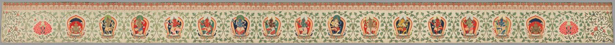 Brocaded Strip, känd som "Imperial Tribute Brocade" av Unknown artist