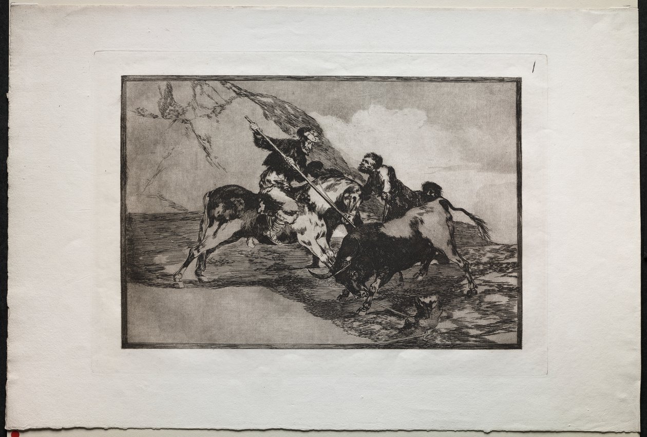 Tjurfäktningar: Sättet på vilket de gamla spanjorerna jagade tjurar till häst i det öppna landet av Unknown artist