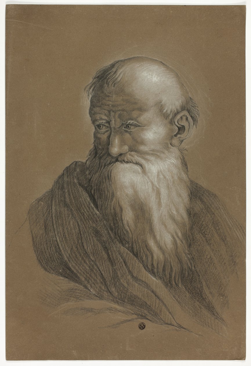 Byst av skäggig gammal man av Unknown artist