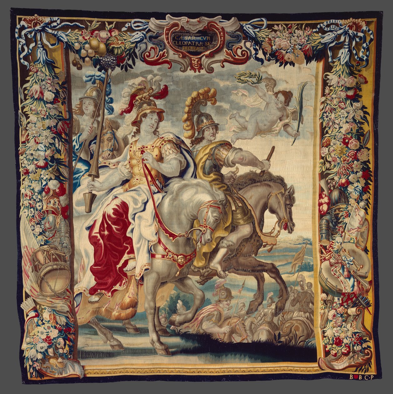 Caesar och Cleopatra njuter av livet från The Story of Caesar and Cleopatra av Unknown artist