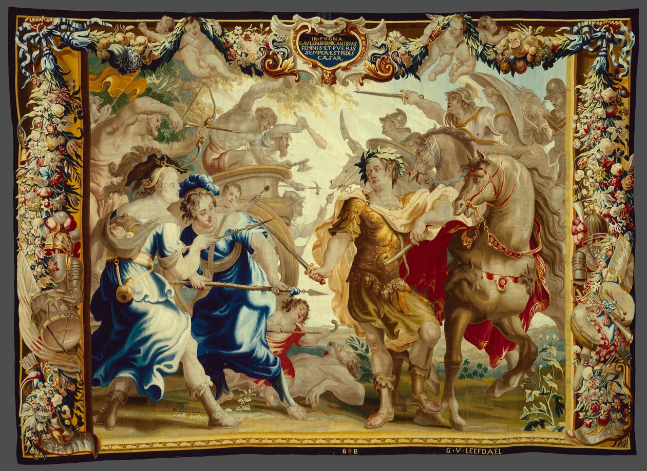 Caesar i det galliska kriget från Berättelsen om Caesar och Cleopatra av Unknown artist