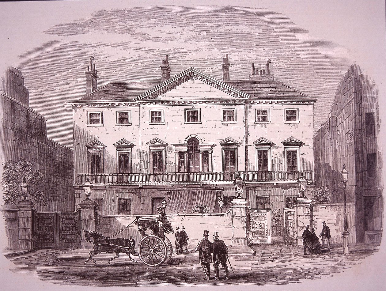 Cambridge House i Piccadilly 1860, hem för PM lord Palmerston av Unknown artist