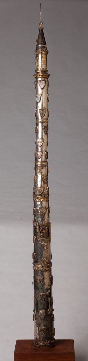 Ljusstake (?), silversmide av Unknown artist