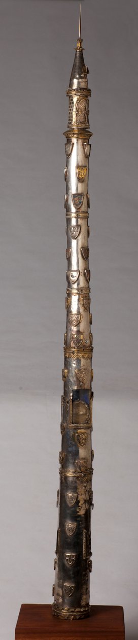 Ljusstake (?), silversmide av Unknown artist