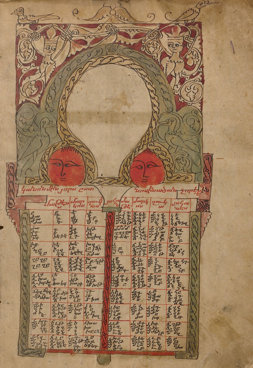 Canon tabellsida av Unknown artist