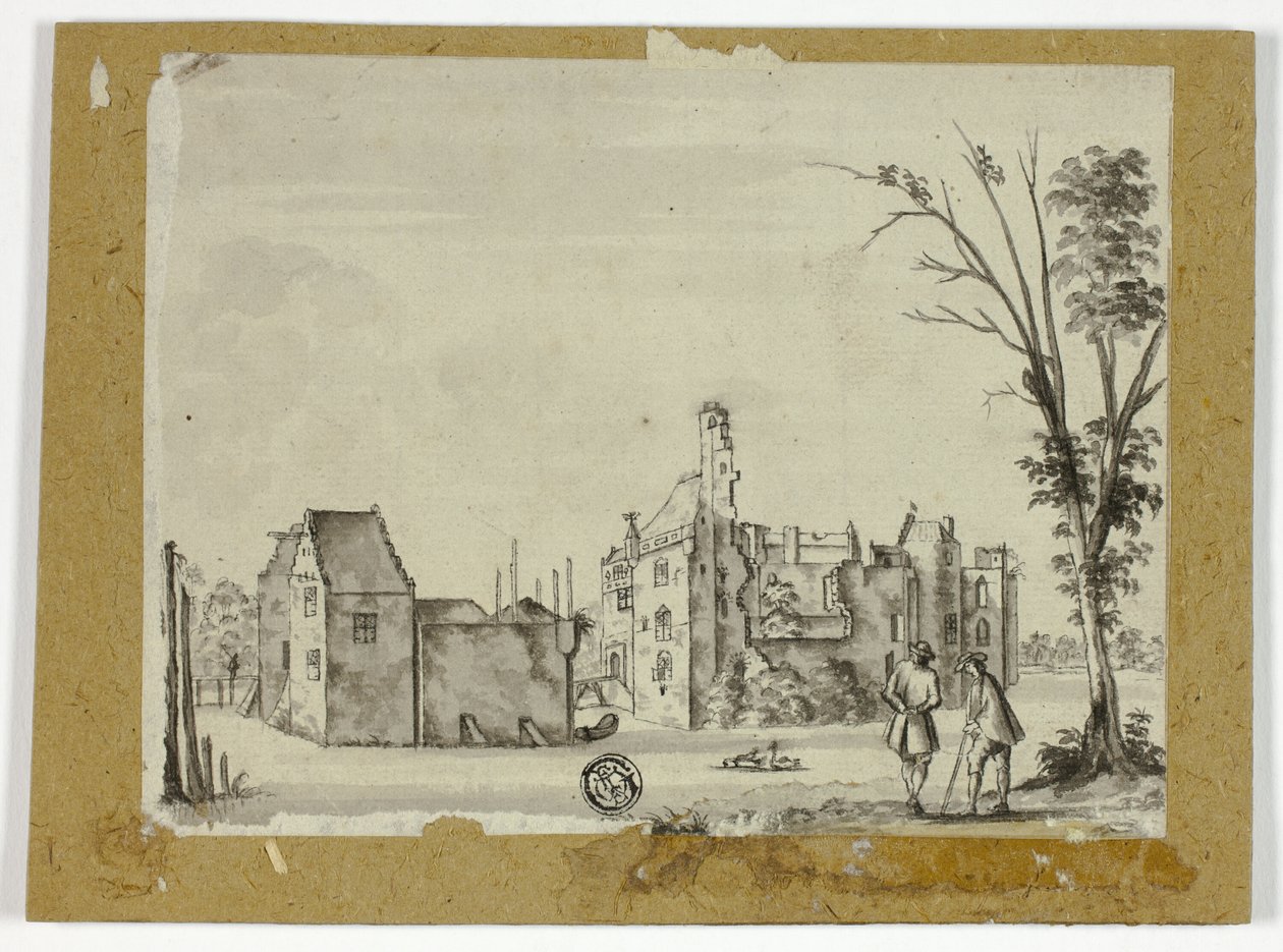 Slott vid floden av Unknown artist