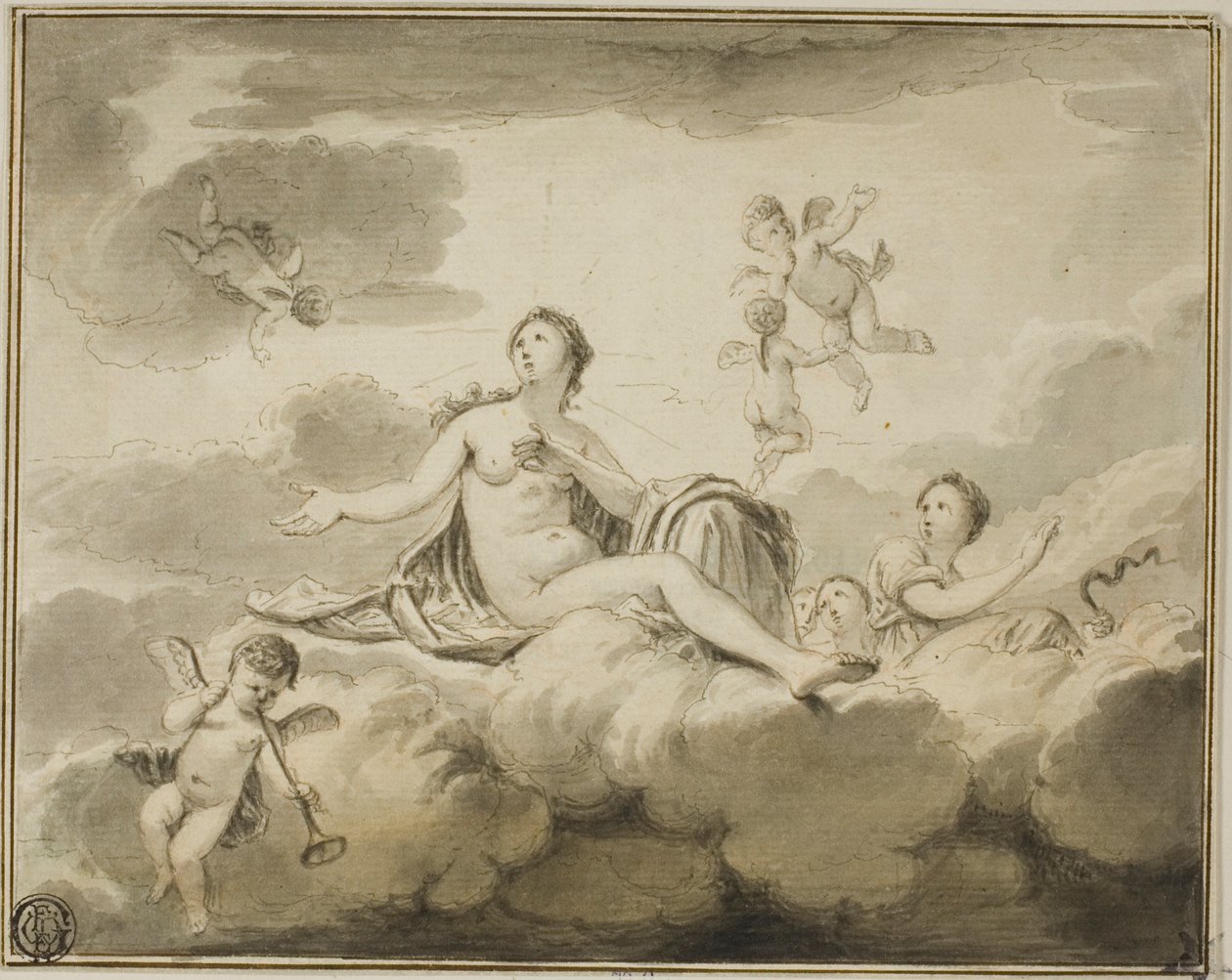 Takets utformning: Truth Triumphant, with Prudence and Other av Unknown artist