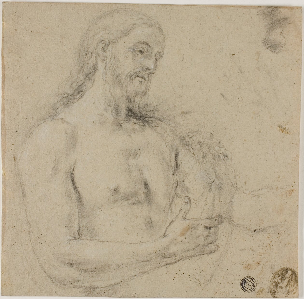 Kristus (övre delen av torson) av Unknown artist