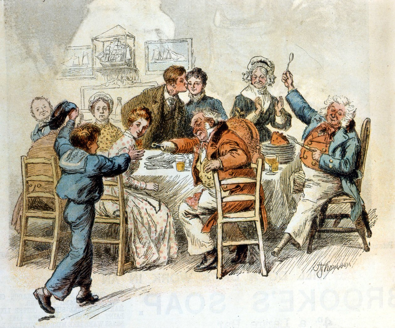 Jullunch av Unknown artist