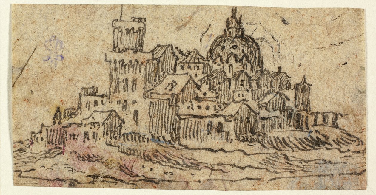Citadell med kupol av Unknown artist
