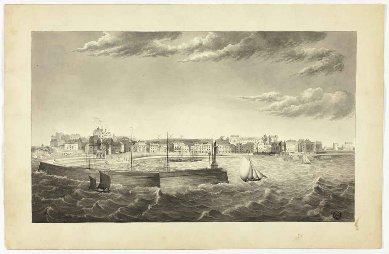 Stadsutsikt av Unknown artist