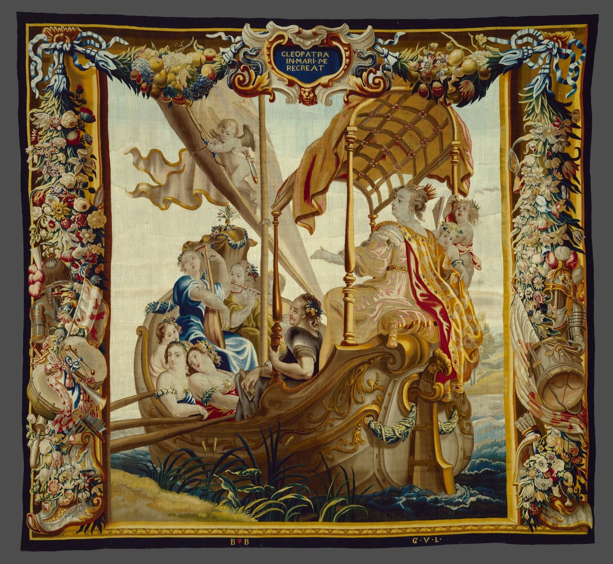 Cleopatra njuter till sjöss från The Story of Cleopatra av Unknown artist