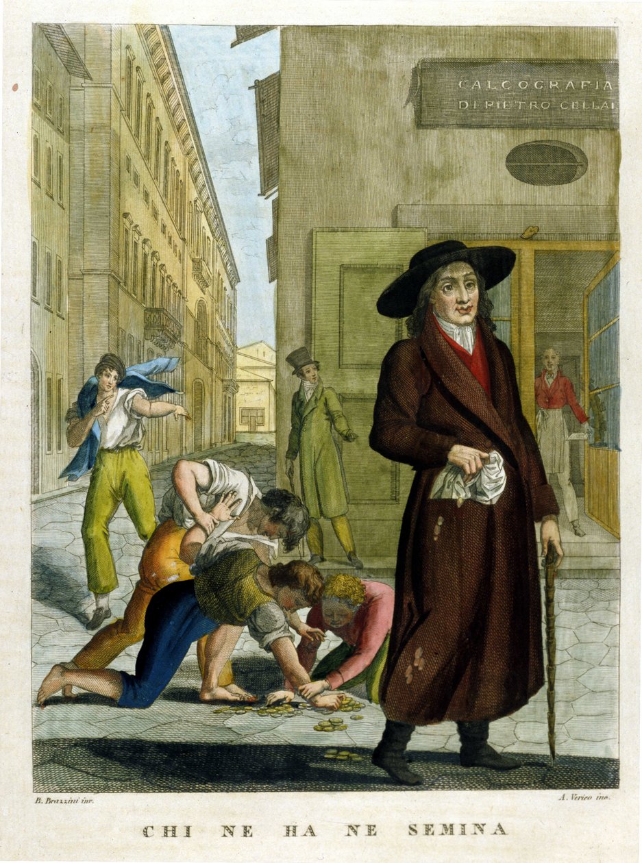 Ordspråkssammanställning, gravyr från slutet av 1700-talet av Unknown artist