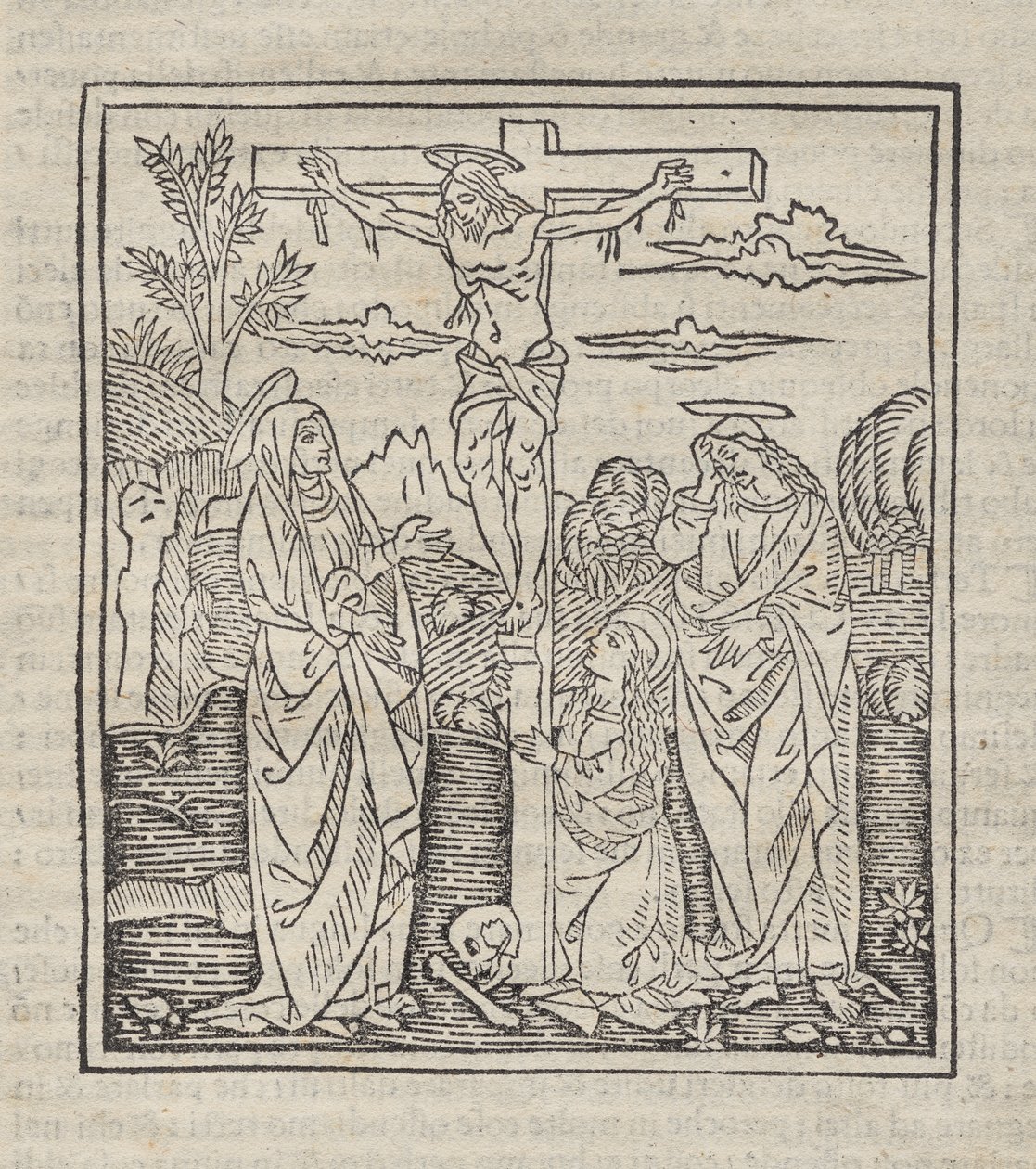 Korsfästelse; publicerad i Operette: Regel för alla religiösa, Avhandling om sakramentet och mässans mysterier, Ragola del bene vivendo av Unknown artist