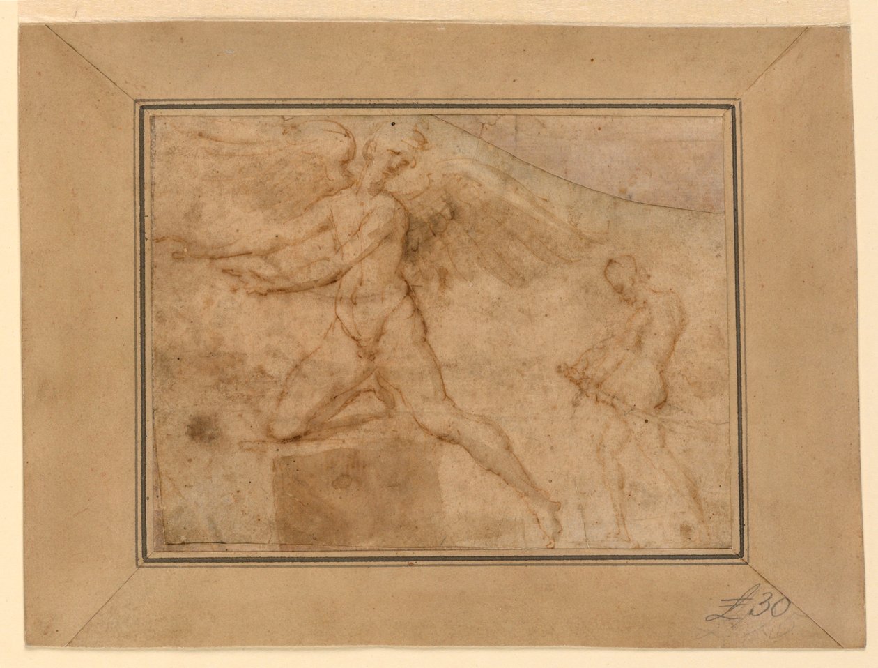 Cupid besöker Psyche av Unknown artist
