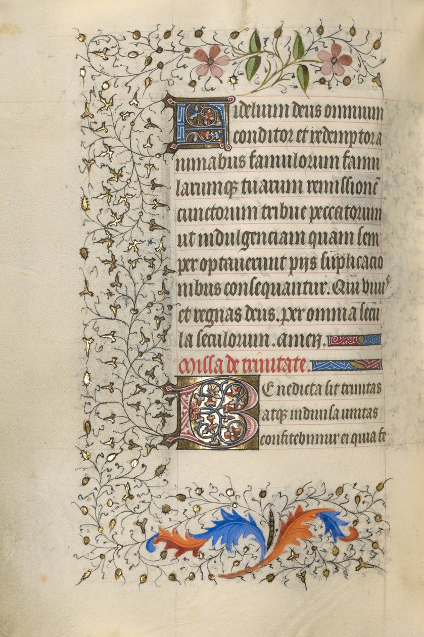 Dekorerad initial F; Dekorerad initial B av Unknown artist