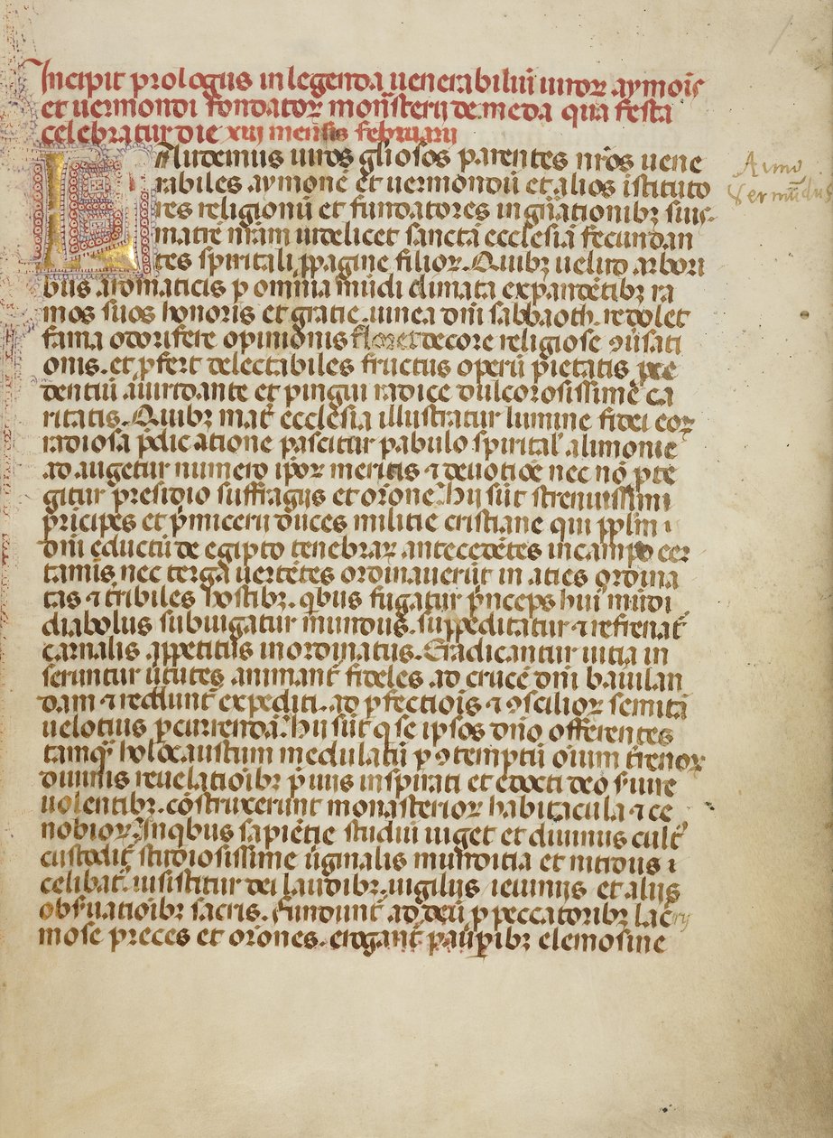 Dekorerad initial L av Unknown artist
