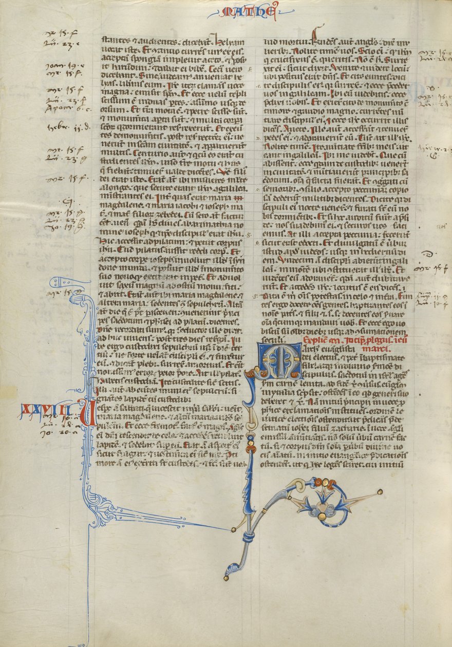 Dekorerad initial M av Unknown artist