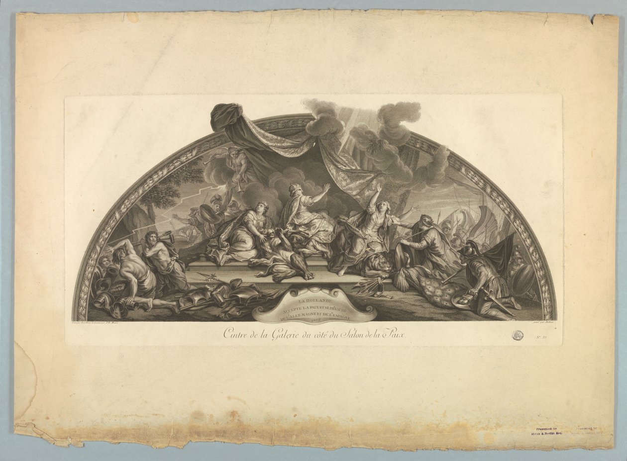 Dekorationer av Lebrun och Mignard på slottet i Versailles av Unknown artist