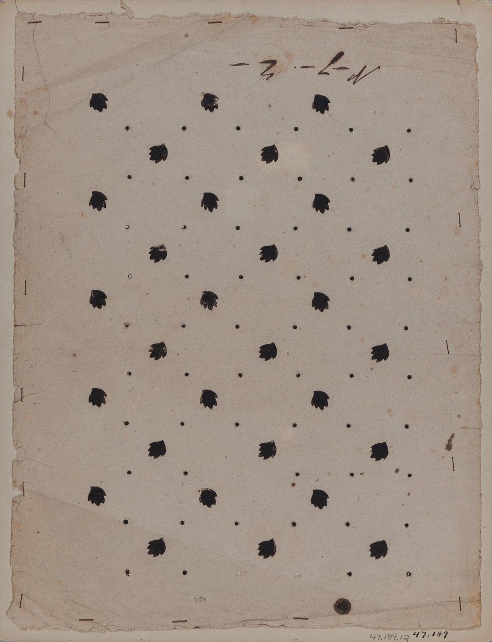 Designritning, sent 1700-tal av Unknown artist