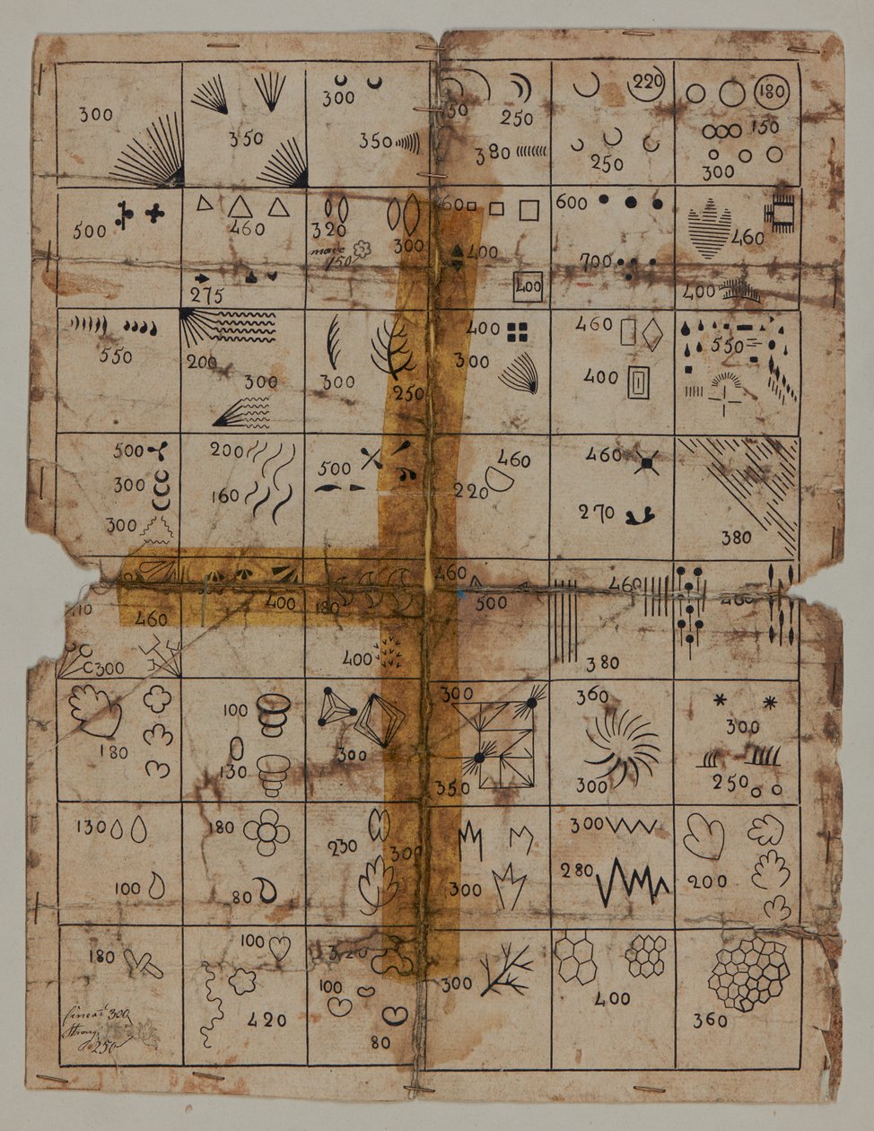 Designritning, sent 1700-tal av Unknown artist