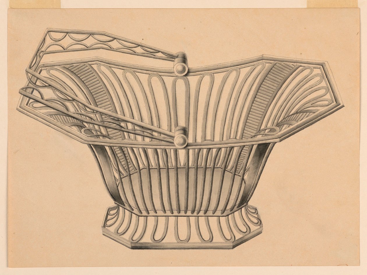 Design för en brödkorg av Unknown artist