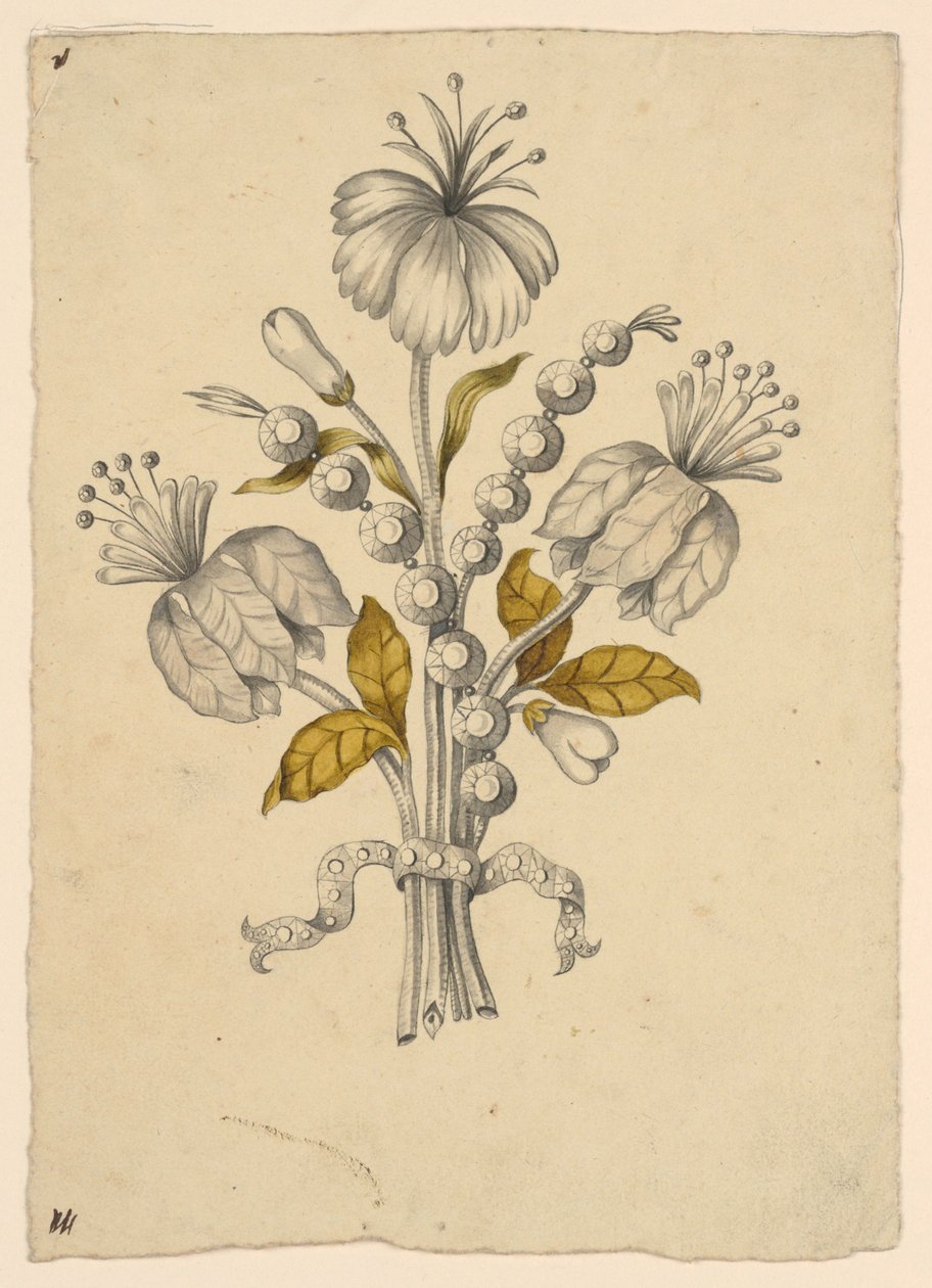 Design för en Corsage av Unknown artist