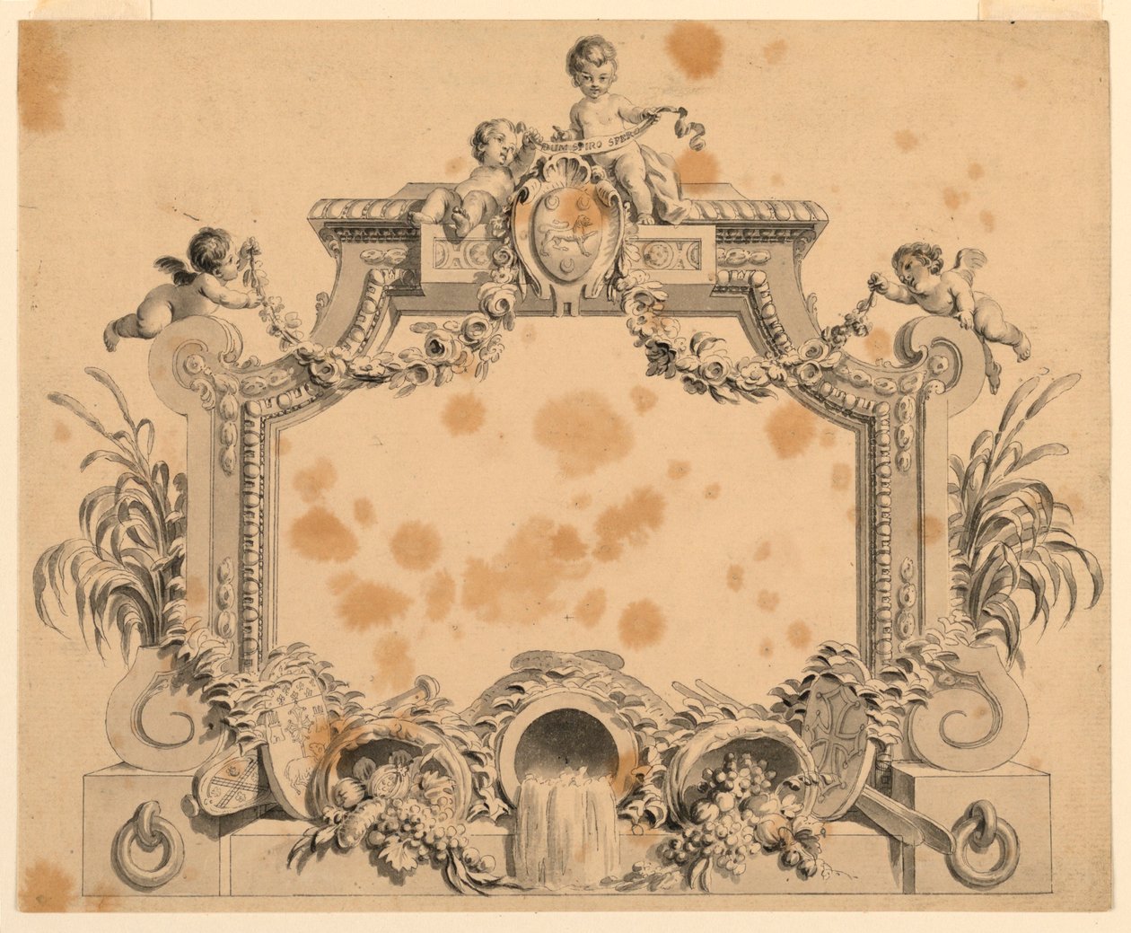 Design för en titelsida av Unknown artist