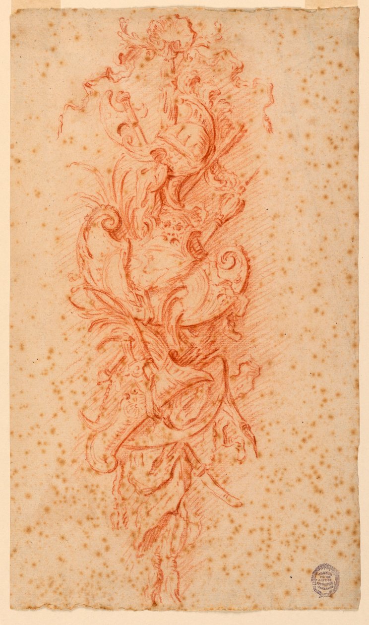 Design för en vapentrofé av Unknown artist