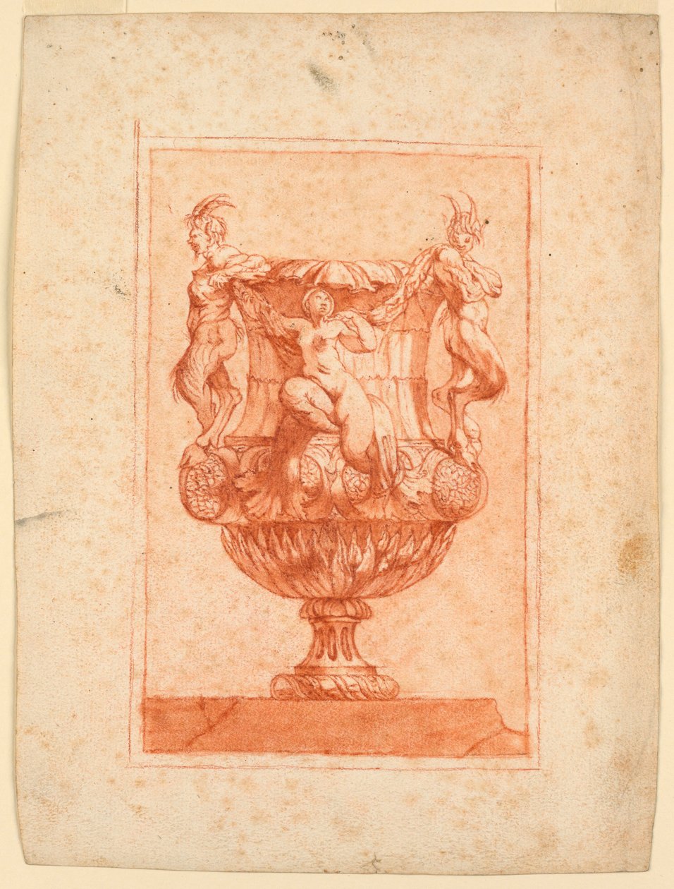 Design för en vas av Unknown artist