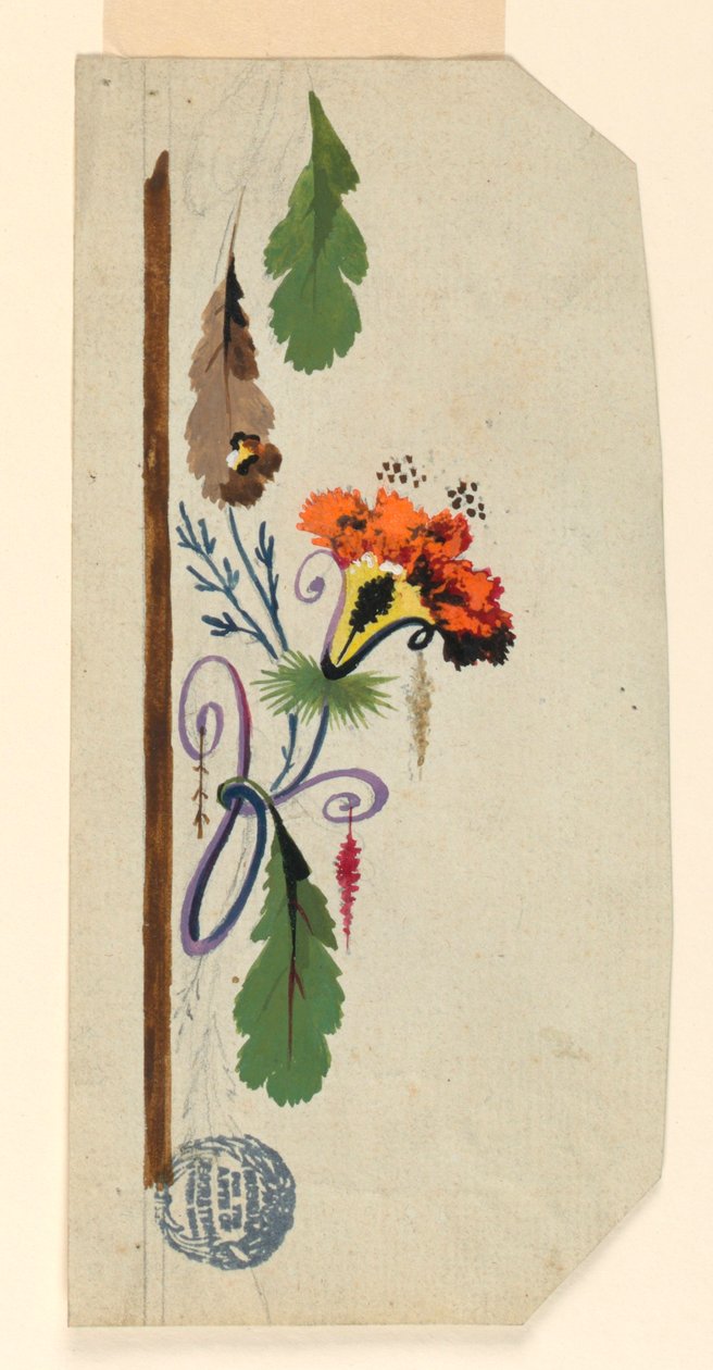 Design för en väst av Unknown artist