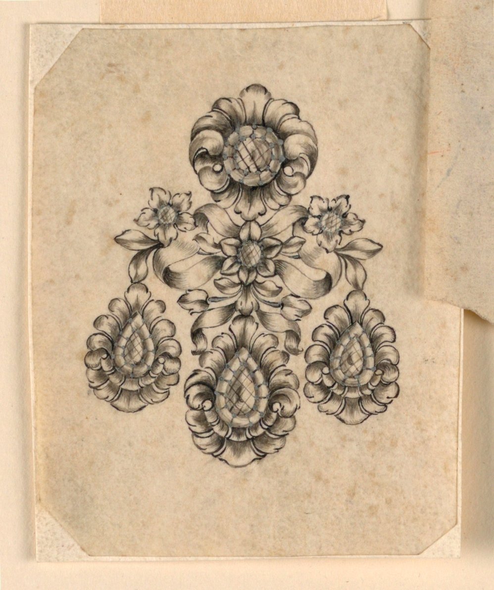 Design för ett örhänge av Unknown artist