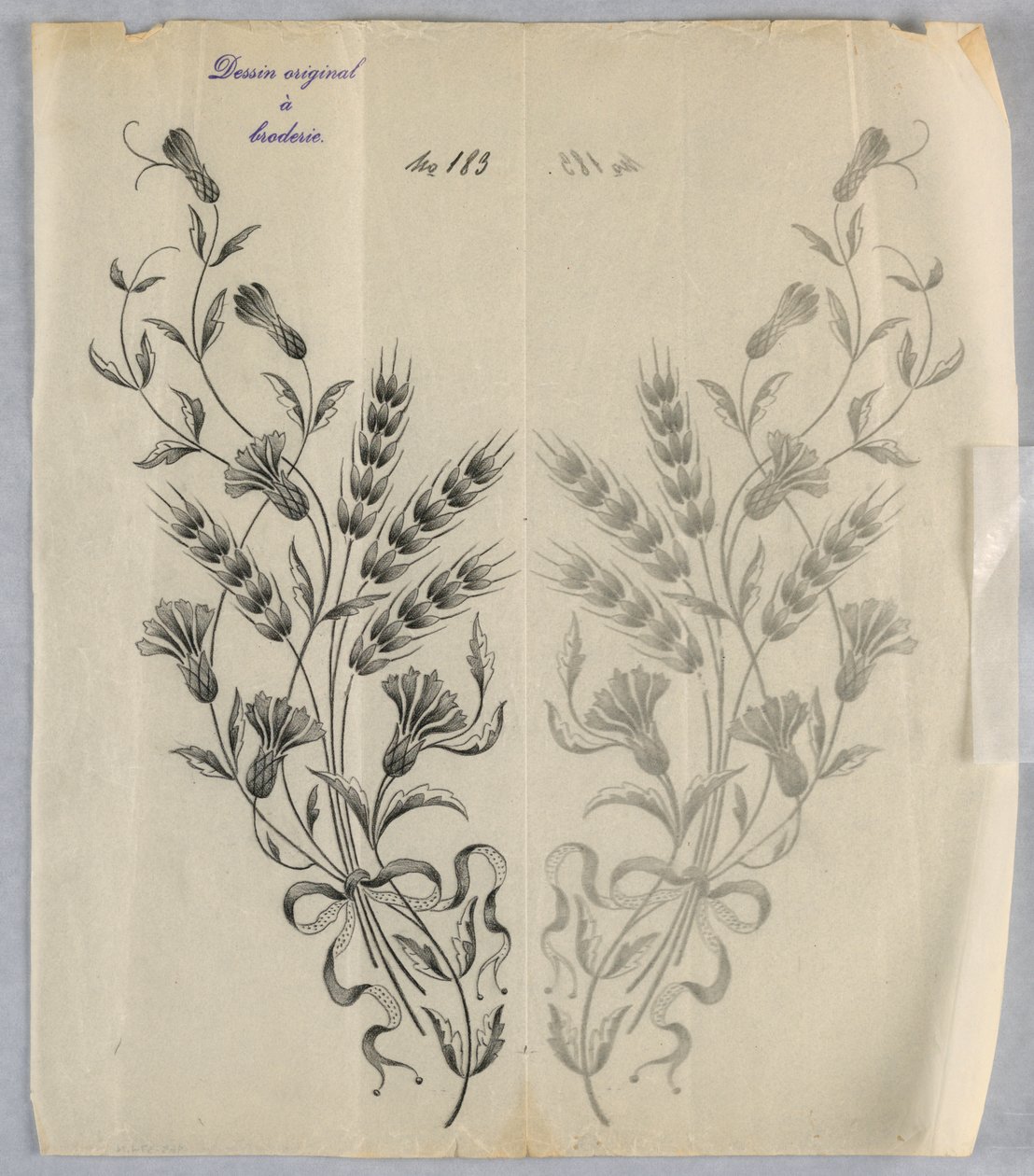 Motiv för broderi av Unknown artist