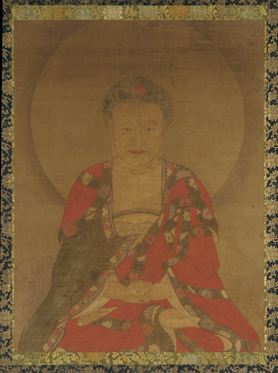 meditativ buddha av Unknown artist